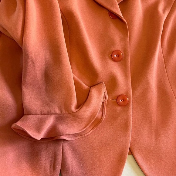 Leslie Fay three pink floral skirt set 14P - Picture 5 of 15